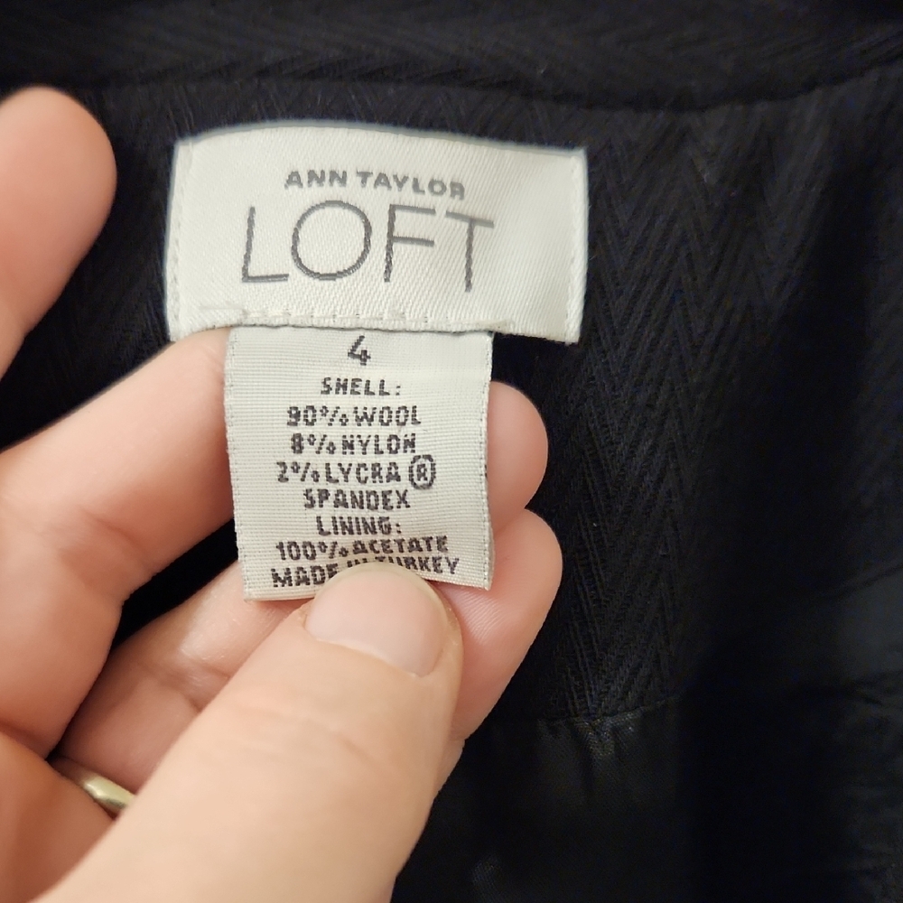 Loft Black Tailored Blazer Jacket - image 2
